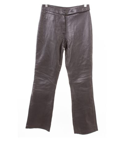 Gipsy Damen Lederhose Gefüttert Bootcut Gr. S Schwarz Echtleder