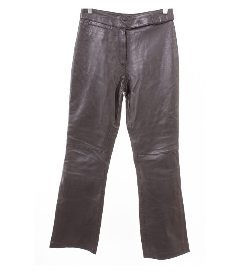Gipsy Damen Lederhose Gefüttert Bootcut Gr. S Schwarz Echtleder – Foto 1