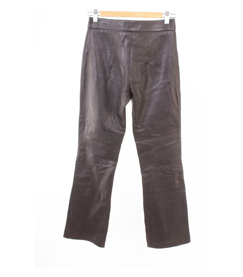 Gipsy Damen Lederhose Gefüttert Bootcut Gr. S Schwarz Echtleder – Foto 2