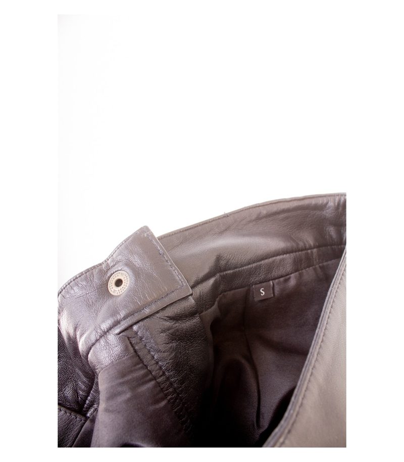 Gipsy Damen Lederhose Gefüttert Bootcut Gr. S Schwarz Echtleder – Foto 5