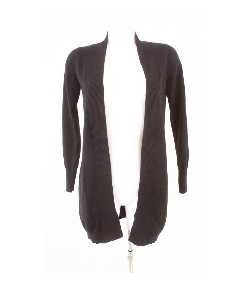 Hallhuber Damen Cardigan XS 100% Longjacke Schwarz Kaschmir Cashmere – Foto 1