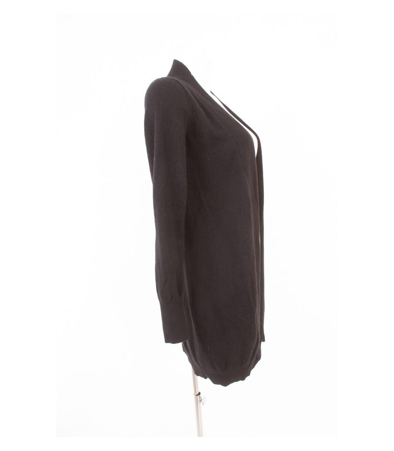 Hallhuber Damen Cardigan XS 100% Longjacke Schwarz Kaschmir Cashmere – Foto 2