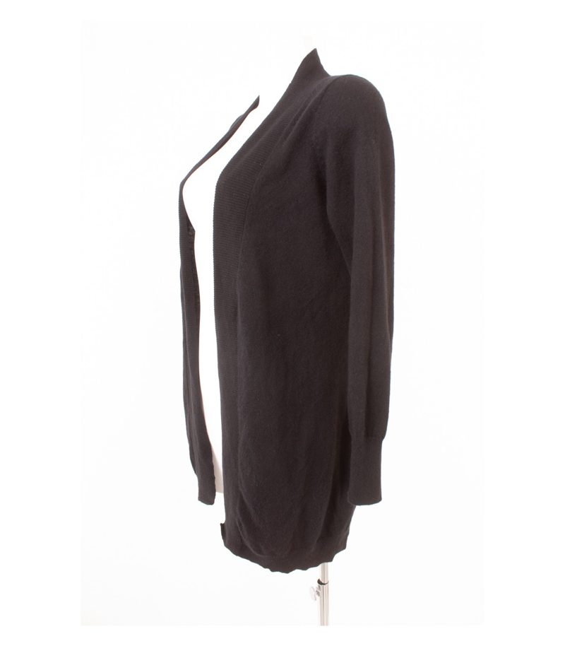 Hallhuber Damen Cardigan XS 100% Longjacke Schwarz Kaschmir Cashmere – Foto 3