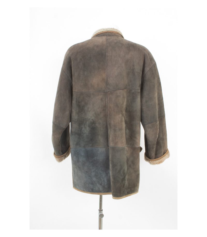 Meindl Herren Lammfelljacke Trachtenjacke Vintage Gr. 50 Braun Echtleder – Foto 4