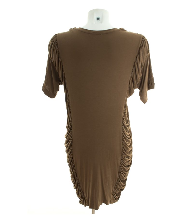 COS Damen Kleid Shirtkleid Gr. XS Braun Jersey – Foto 4
