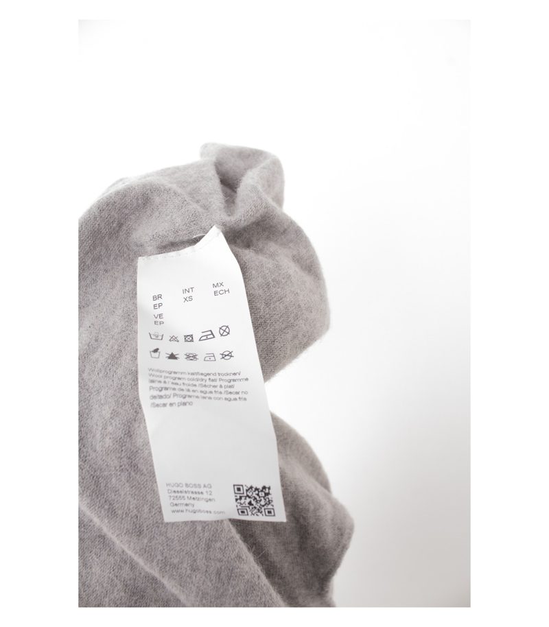 BOSS HUGO BOSS Damen Cardigan Wasserfall Open Front Gr. XS Grau Alpaka Wolle – Foto 6