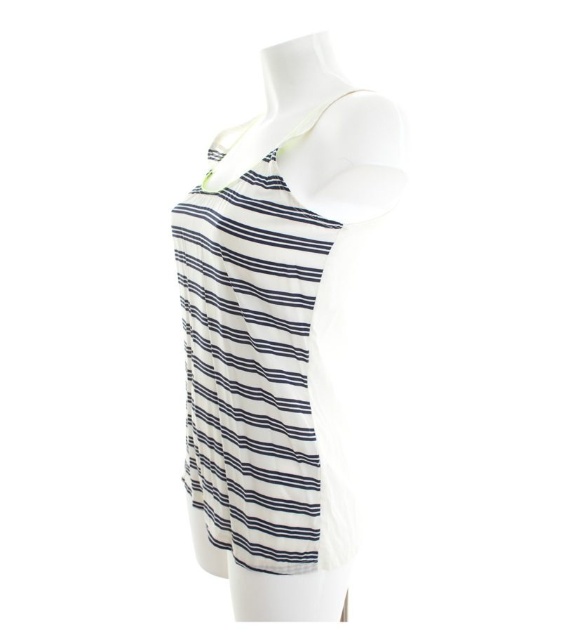 CLOSED Damen Top Shirt Gr. XS Tank-Top Creme Blau Seide – Foto 2