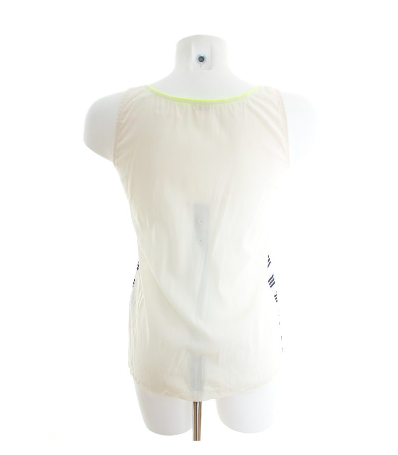 CLOSED Damen Top Shirt Gr. XS Tank-Top Creme Blau Seide – Foto 3