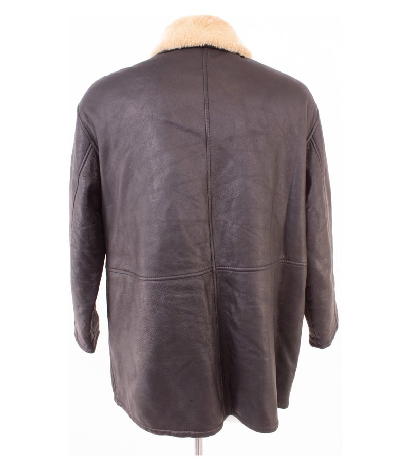 JOOP Herren Lammfelljacke ECHT Mantel Gr. 25 (Kurzgröße) Braun Leder – Foto 4