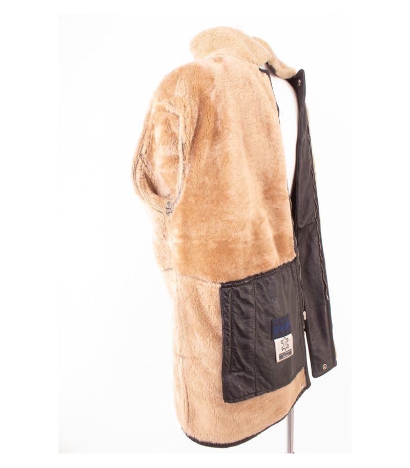 JOOP Herren Lammfelljacke ECHT Mantel Gr. 25 (Kurzgröße) Braun Leder – Foto 9