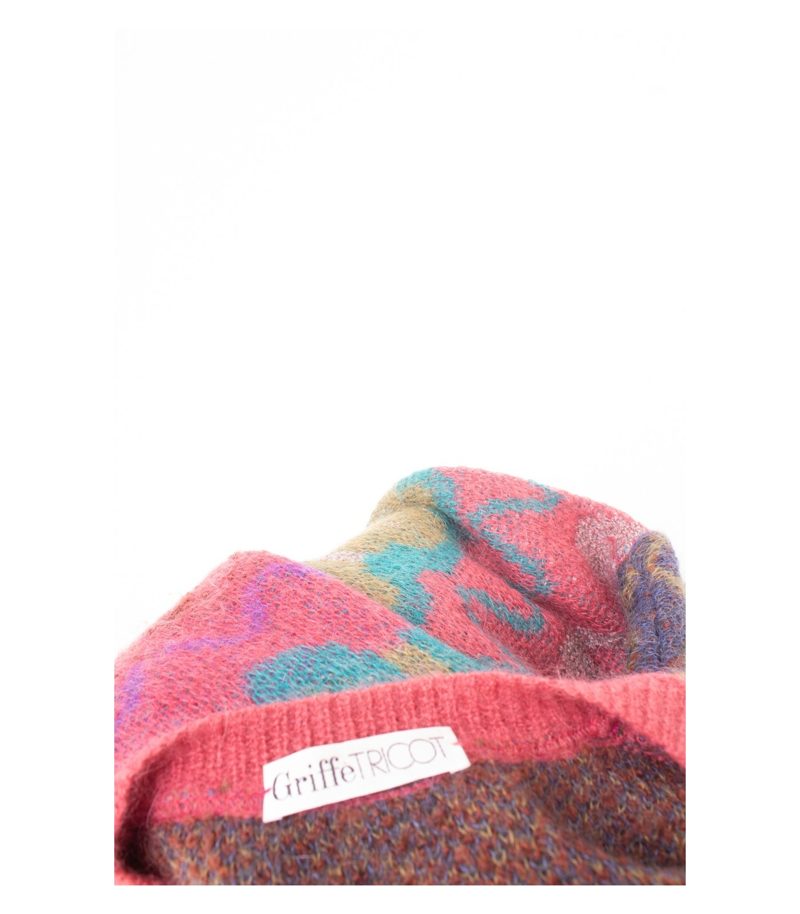 Griffe TRICOT Cardigan Strickjacke Gr. DE 48 Mehrfarbig 60% Kid Mohair Wolle – Foto 6