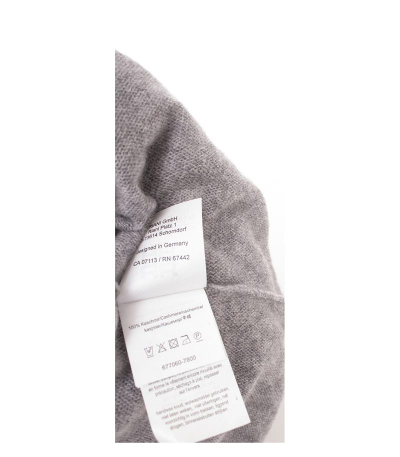 RIANI Damen Pullover Longpullover Fledermausärmel Gr. 42 100% Grau Kaschmir – Foto 8