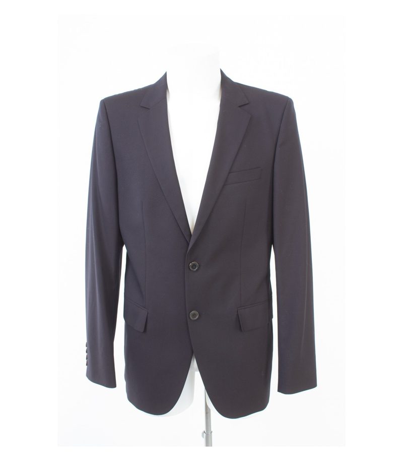 HUGO BOSS Herren Anzug Sakko Hose Business Red Label Slim Fit Gr. 94 Blau Wolle – Foto 3