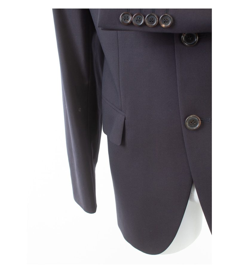 HUGO BOSS Herren Anzug Sakko Hose Business Red Label Slim Fit Gr. 94 Blau Wolle – Foto 4