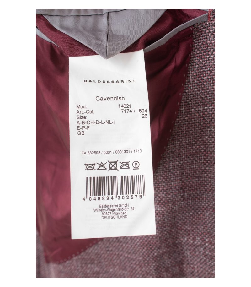 Baldessarini Herren Sakko Cavendish Blazer Gr. 26 Kurzgröße Mehrfarbig Baumwolle – Foto 10