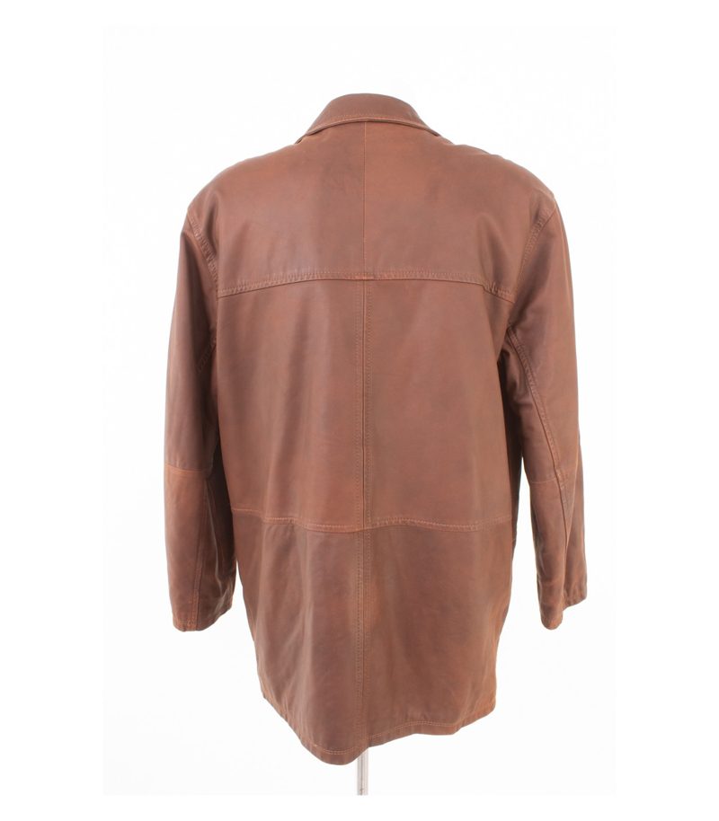 Bugatti Herren Lederjacke Lamm Nubuk Vintage Field Gr. 50 Braun Leder – Foto 4