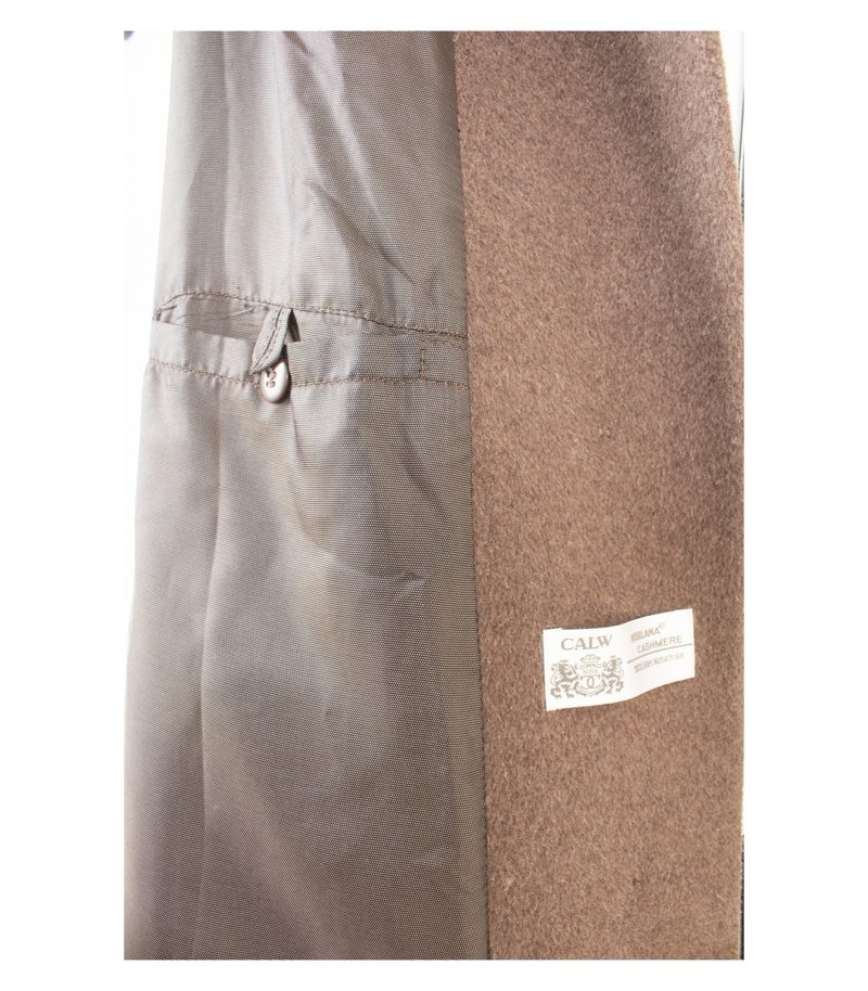 Hensel & Mortensen Damen Mantel Gr. 21 Braun Wolle Kaschmir Angora – Foto 7