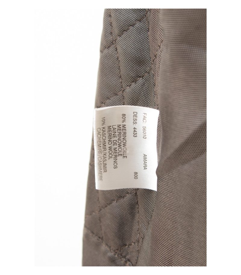 Hensel & Mortensen Damen Mantel Gr. 21 Braun Wolle Kaschmir Angora – Foto 8