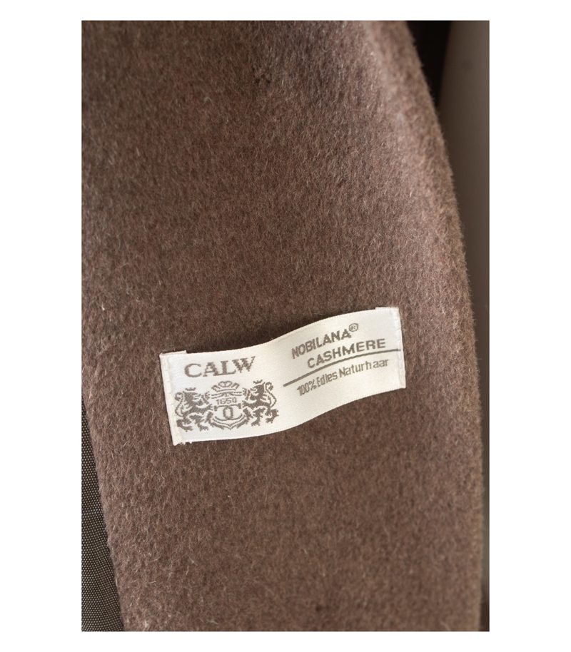 Hensel & Mortensen Damen Mantel Gr. 21 Braun Wolle Kaschmir Angora – Foto 10