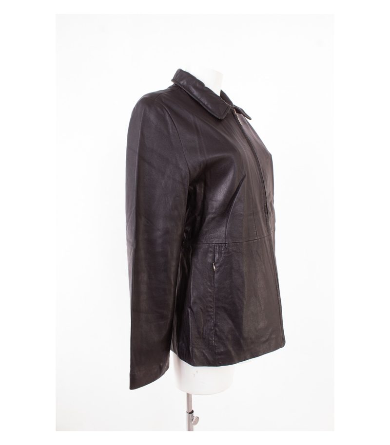 Pelle Studio Damen Lederjacke Biker Gr. L Schwarz Echtleder – Foto 2