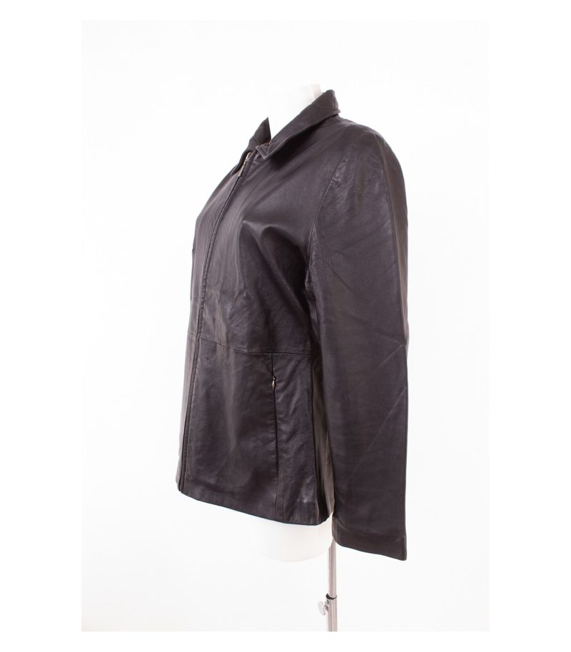 Pelle Studio Damen Lederjacke Biker Gr. L Schwarz Echtleder – Foto 3