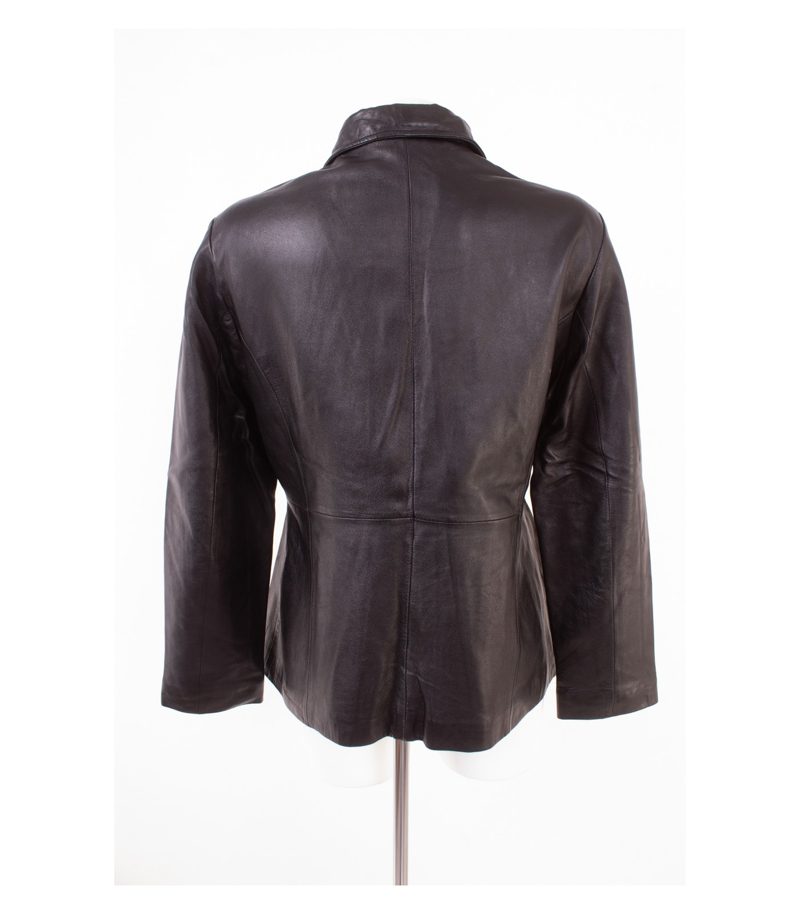 Pelle Studio Damen Lederjacke Biker Gr. L Schwarz Echtleder – Foto 4
