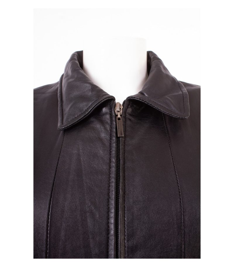 Pelle Studio Damen Lederjacke Biker Gr. L Schwarz Echtleder – Foto 5