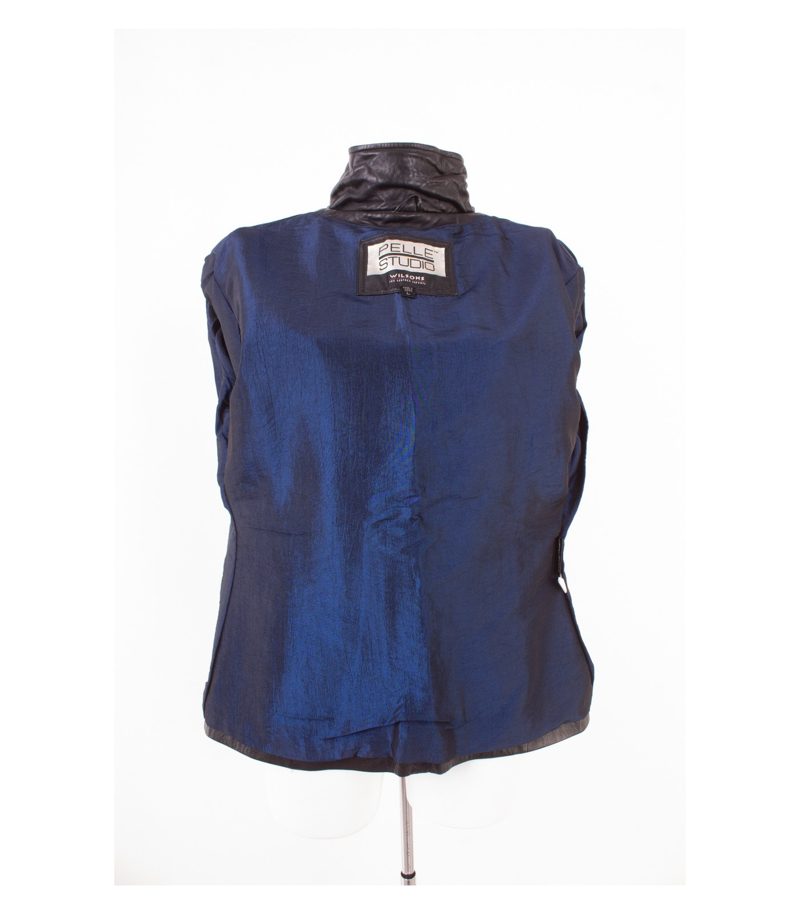 Pelle Studio Damen Lederjacke Biker Gr. L Schwarz Echtleder – Foto 6