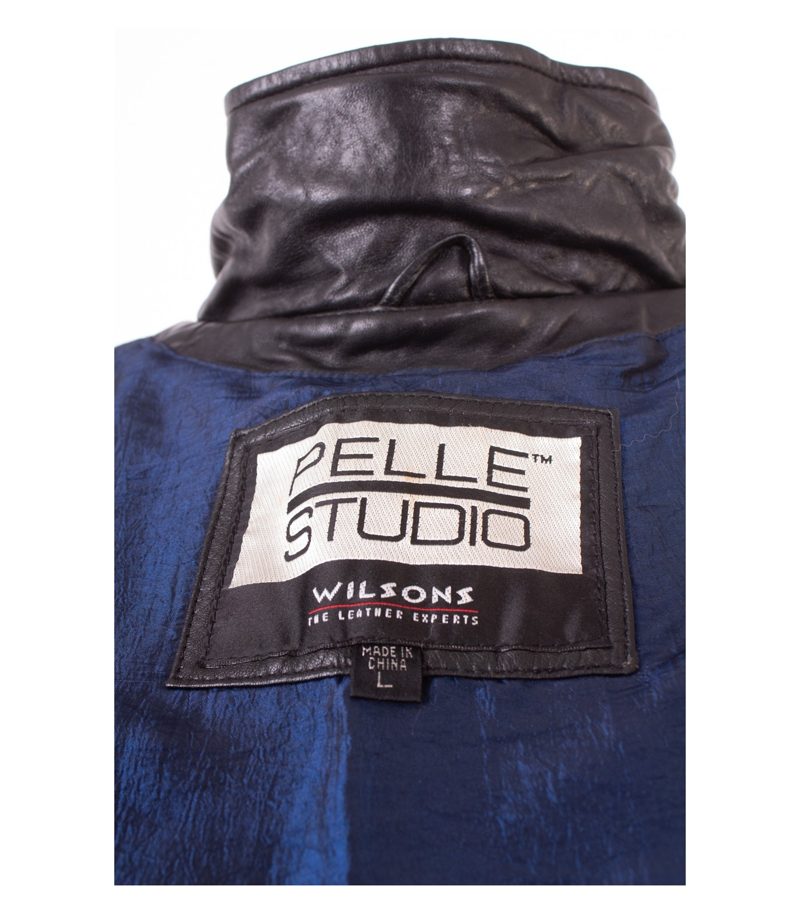 Pelle Studio Damen Lederjacke Biker Gr. L Schwarz Echtleder – Foto 9