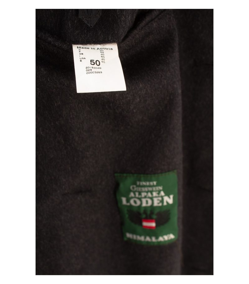 Giesswein Herren Mantel Lodenmantel Himalaya Gr. 50 Grau Wolle Alpaka – Foto 10