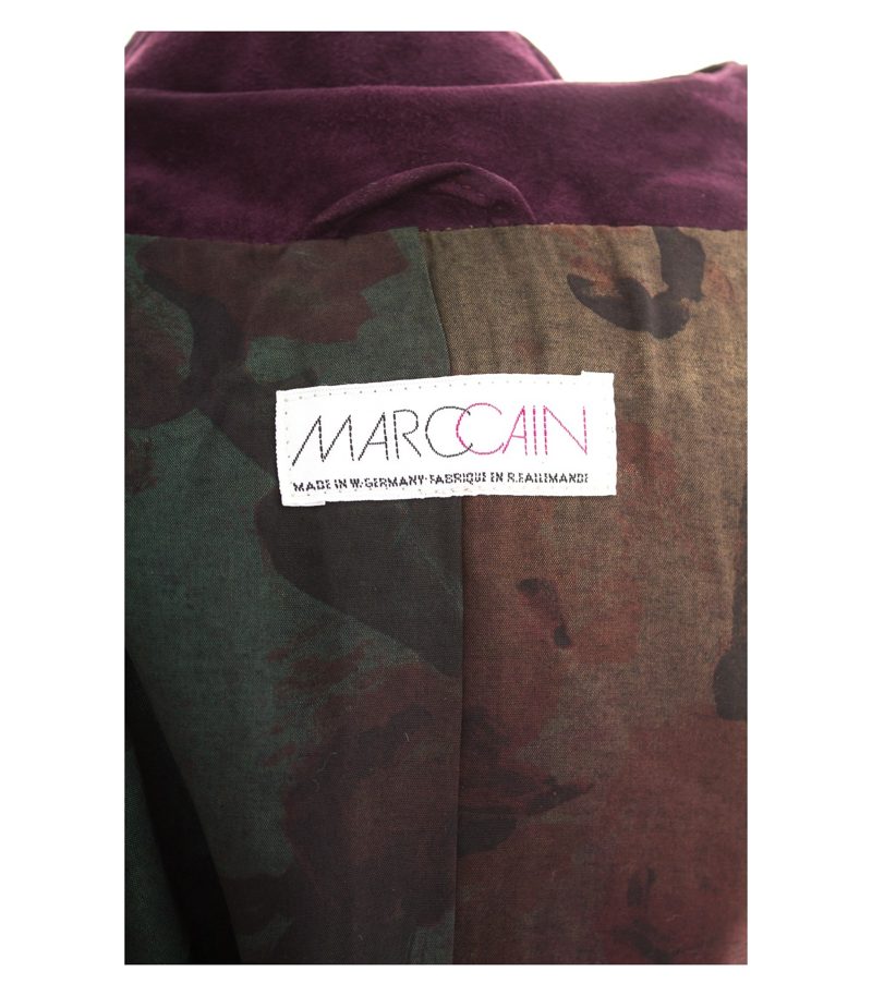 MARCCAIN Damen Lederjacke Kurzjacke Gr. N3 DE 38 Violett Leder – Foto 4