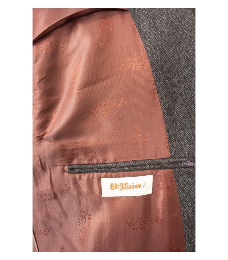 Ed. Meier Herren Sakko 100% Made in Italy Gr. 58 Mehrfarbig Kaschmir – Foto 8