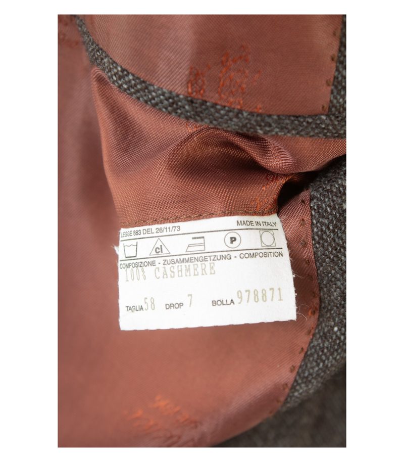 Ed. Meier Herren Sakko 100% Made in Italy Gr. 58 Mehrfarbig Kaschmir – Foto 9