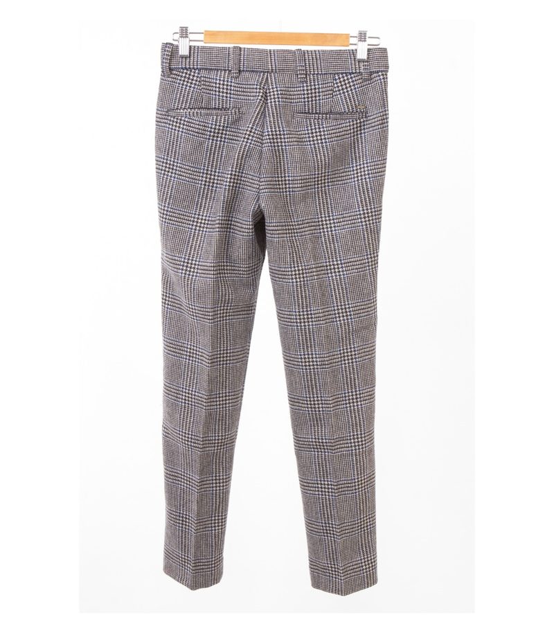 Scotch & Soda Shrunk Jungen Hose Kariert Gr. 14 (164) Grau Wolle Neu – Foto 2