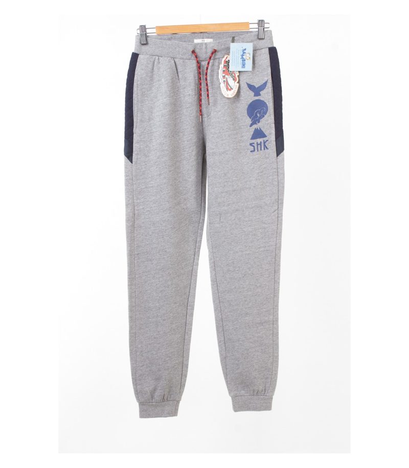 Scotch & Soda Shrunk Jogginghose Jungen Hose Stepp Print Gr. 16 (176) Grau Neu – Foto 1