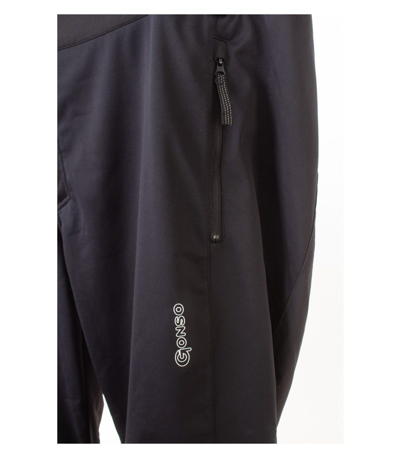 Gonso Softshellhose Fahrradhose Bluff Herren Thermo Winddicht Gr. 33 Schwarz – Foto 3