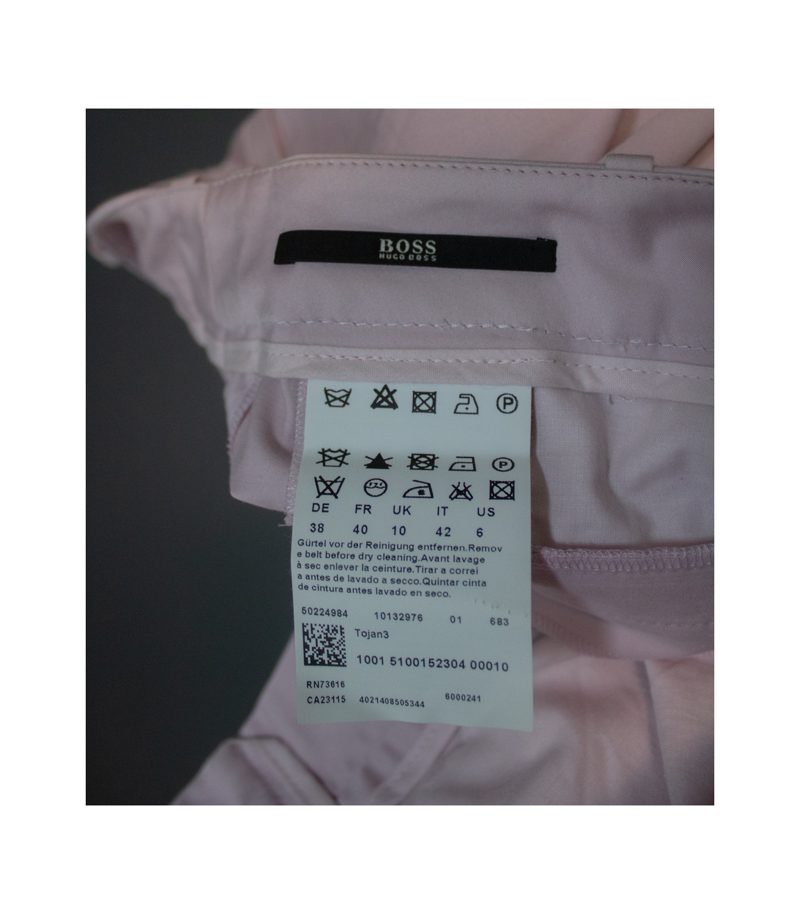 Hugo Boss Damen Hose Stretch - Chino - Business Gr. 38 Rosa Baumwolle – Foto 4