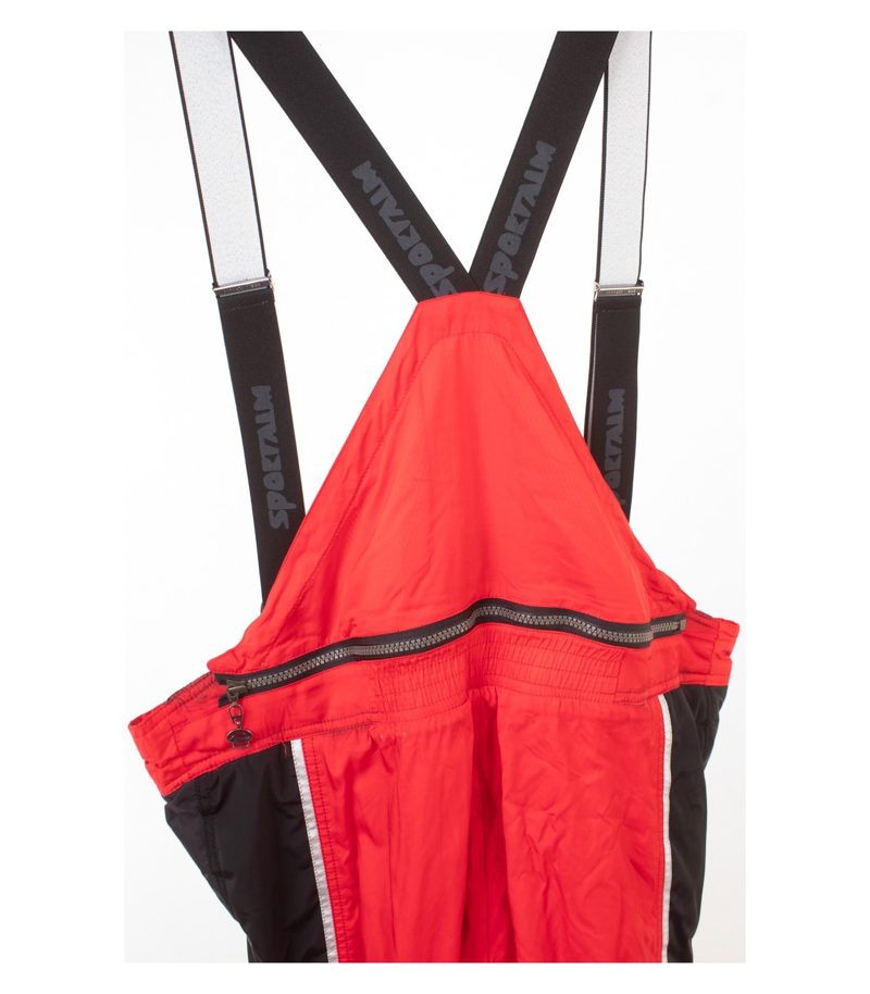 Sportalm Skihose Schneehose Herren Recco Hosenträger Austria Gr. 50 Rot Schwarz – Foto 3