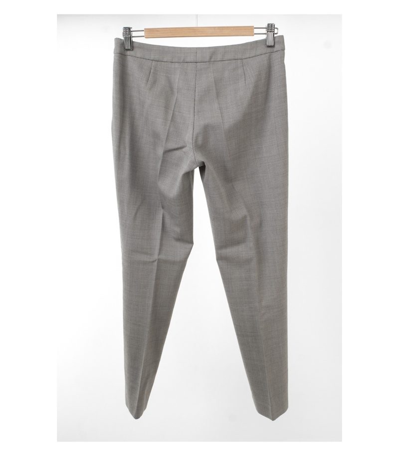 Hugo Boss Damen Hose Business Gemustert Stretch Gr. 34 Grau Wolle – Foto 1