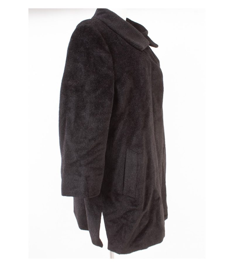 Gil Bret Damen Mantel Wollmantel L.E. Edition Gr. 42 Schwarz Alpaka Wolle – Foto 3