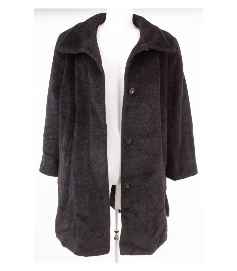 Gil Bret Damen Mantel Wollmantel L.E. Edition Gr. 42 Schwarz Alpaka Wolle – Foto 6