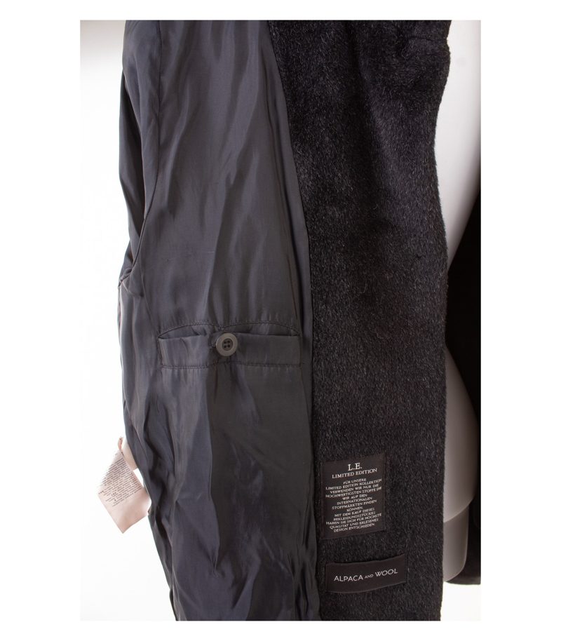 Gil Bret Damen Mantel Wollmantel L.E. Edition Gr. 42 Schwarz Alpaka Wolle – Foto 10