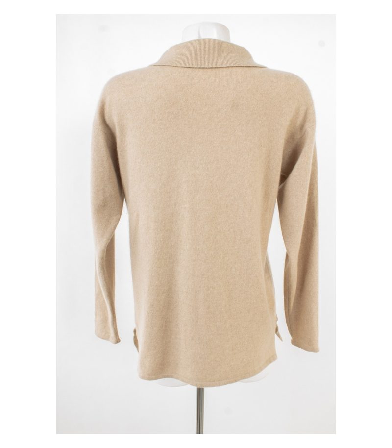 Alberto Fabiani Damen Pullover Polopullover Gr. S Beige Kaschmir – Foto 4