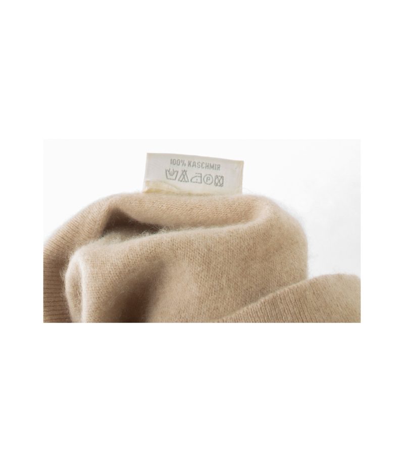 Alberto Fabiani Damen Pullover Polopullover Gr. S Beige Kaschmir – Foto 6