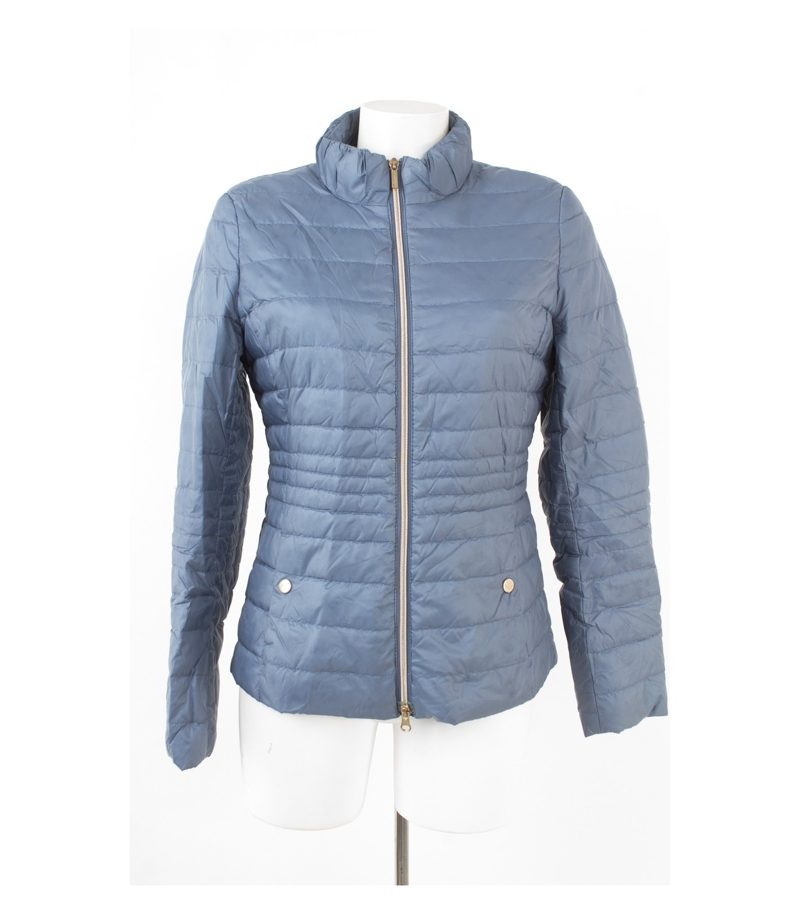 Fuchs Schmitt Damen Jacke Daunenjacke Steppjacke Echte Winter Gr. 38 Blau Daunen – Foto 1