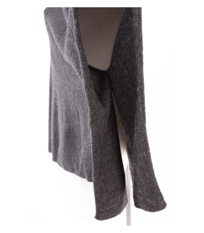 Poetry Damen Poncho Cape 100% Weich Gr. S Dunkelgrau Kaschmir – Foto 5