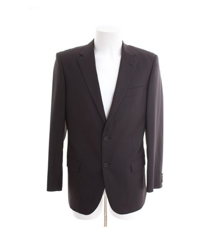 SACOOR BROTHERS Herren Sakko Gr. DE 52 Schwarz Wolle