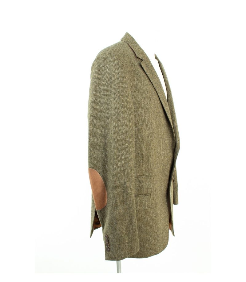 Daniels & Korff Herren Sakko Ellbogen-Patches Gr. 116 Mehrfarbig Wolle Tweed – Foto 2