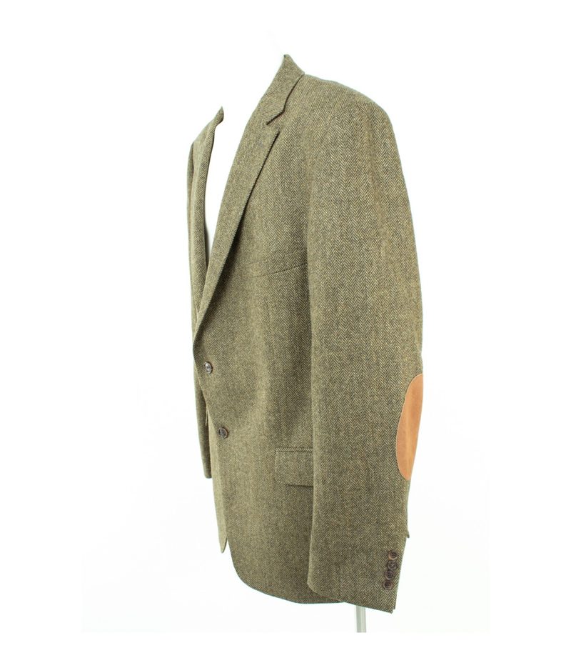 Daniels & Korff Herren Sakko Ellbogen-Patches Gr. 116 Mehrfarbig Wolle Tweed – Foto 3