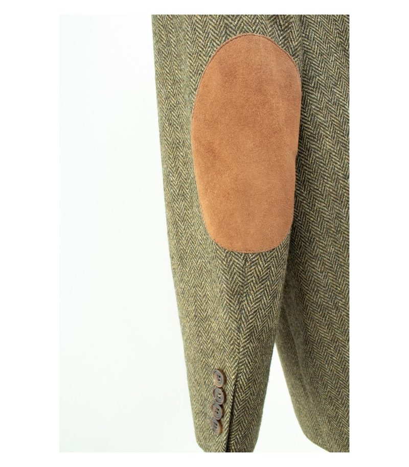 Daniels & Korff Herren Sakko Ellbogen-Patches Gr. 116 Mehrfarbig Wolle Tweed – Foto 5